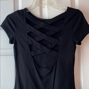 Criss Cross Open Back TShirt